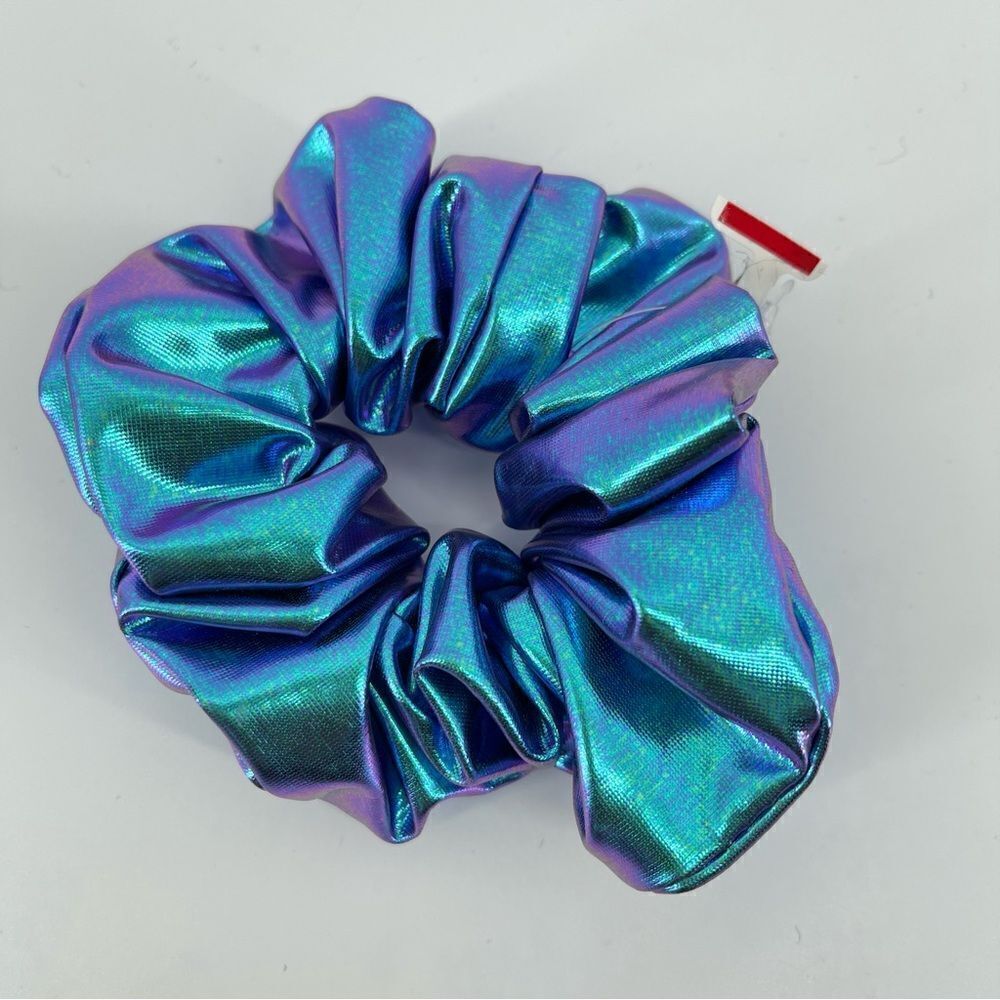 Metallic Shiny Mermaid Elastic Hair Scrunchie, One Size, Women Or Girls - Picture 4 of 5